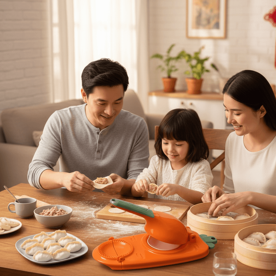 New Design 2-in-1 Dumpling Maker | China Made Easy Dumpling Press & Wrapper Cutter