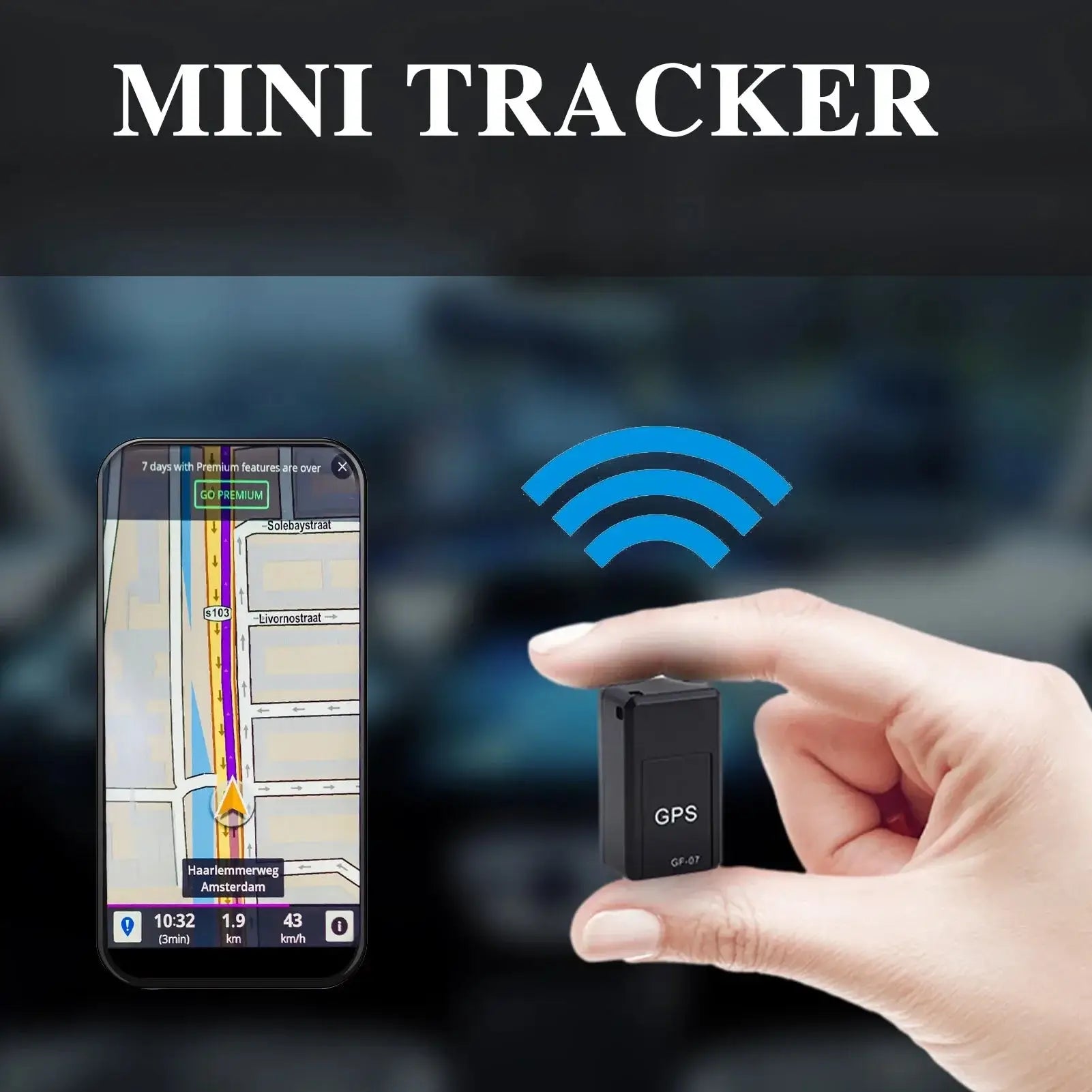 Mini GPS Tracker GF-07 – Real Time Car & Vehicle GPS Tracking Device with SIM Support Zenvixo