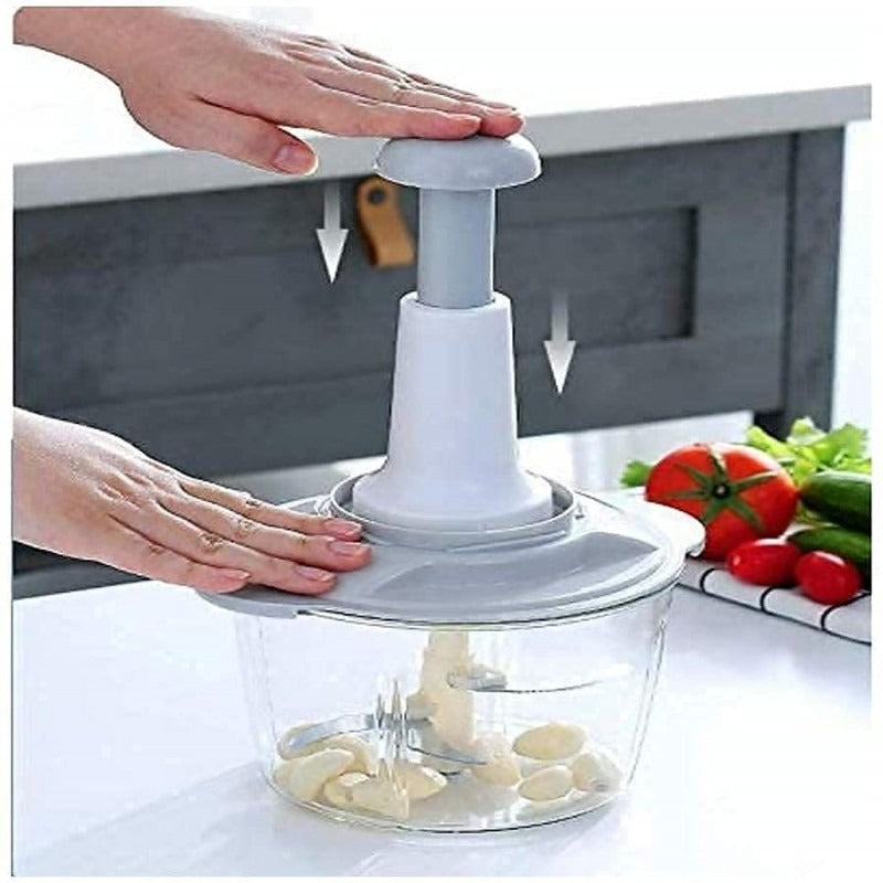 Falari Multi-Function Hand-Pushing Cooker – 2L Manual Food Chopper & Grater