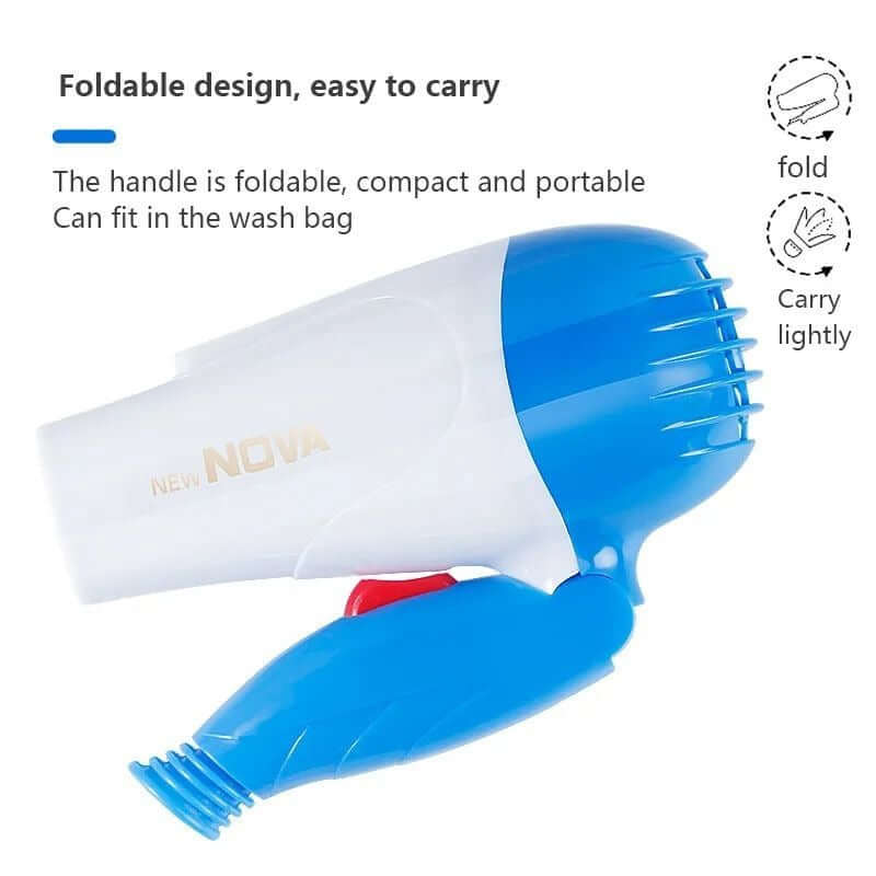 Nova Professional Mini Foldable Hair Dryer Zenvixo